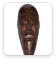 Maska z akácioveho dreva HUMAN 