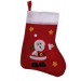 Mikulášska ponožka s vianočným obrázkom - SANTA