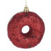 Farebný dekoračný donut - červená farba