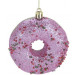 Farebný dekoračný donut - glamour ružová farba