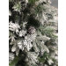 3D vianočný stromček zasnežený so šiškami EMERALD ROSEMARY- detail ihličia