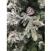 3D vianočný stromček zasnežený so šiškami EMERALD ROSEMARY - detail ihličia