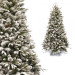 Vianočný stromček zasnežený so šiškami EMERALD ROSEMARY 3D