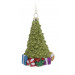 Vianočné figúrky s metalickým efektom a trblietkami 12 cm - stromček