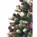 Vianočný stromček FLOCK zasnežený - detail ihličia