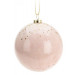 Vianočná guľa 7 cm GLAMOUR - glamour ružová farba