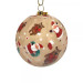 Vianočná guľa 7 cm TENDER - krémová farba so santom