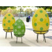 Nadrozmerné dekoračné vajíčka CITY EGGS - rôzne výšky