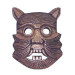 Maska z akácioveho dreva MYTHICAL SEDUCTION : POKUŠENIE - svetlá hnedá farba