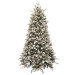 3D vianočný stromček zasnežený so šiškami EMERALD ROSEMARY